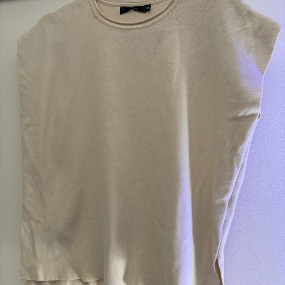 Illusory Ivory Minimal Knit Top M Soft Capsule Basic